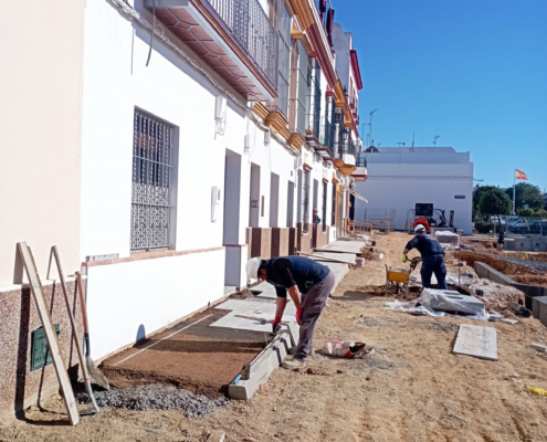 Works on the street in Carmona